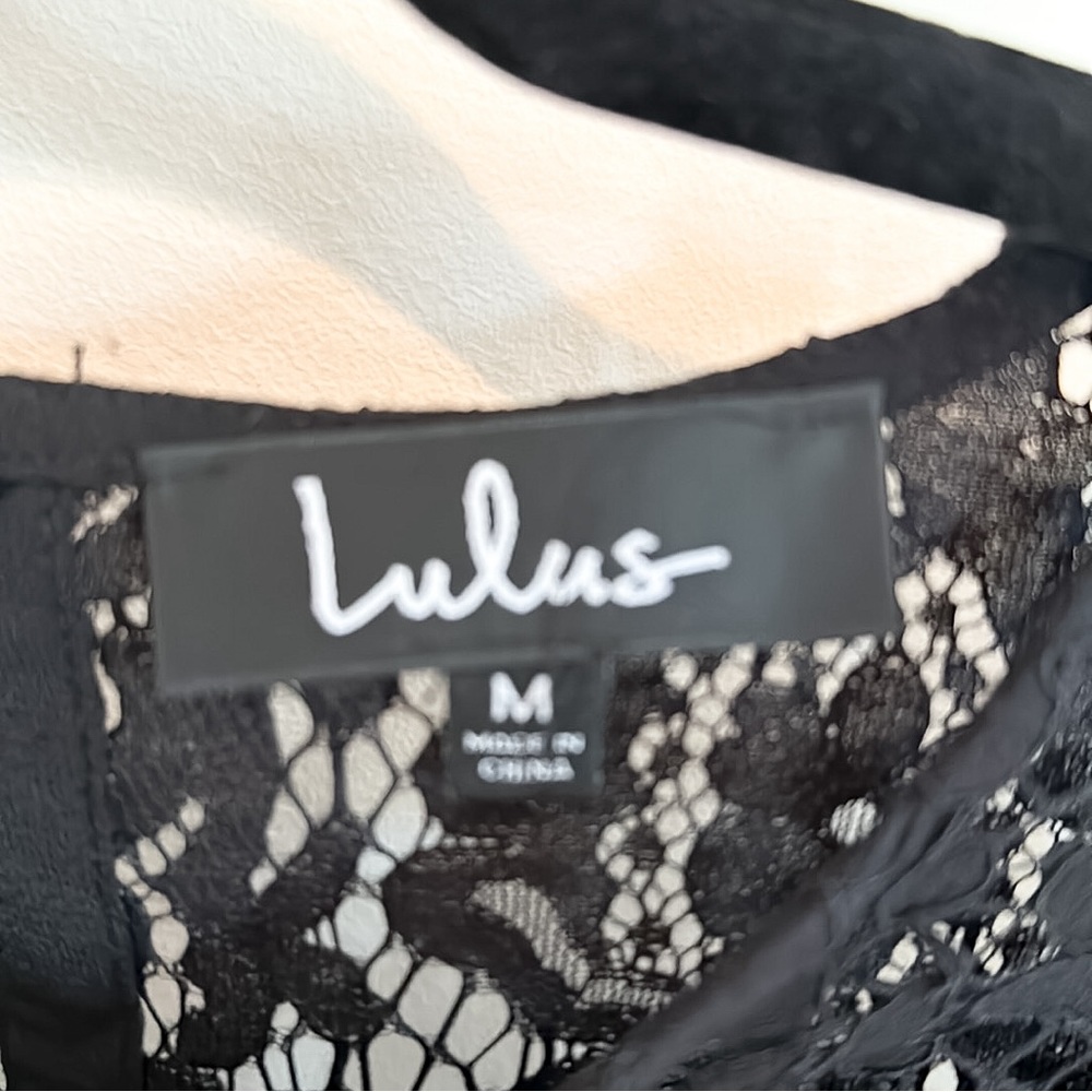 LULU’S | Picture This Black Long Sleeve Lace Top - Picture 10 of 13